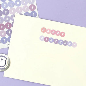 Planet Gates 4sheets 4 Sheets Kawaii Alphabet Letter Sticker Korean Stationery DIY Scrapbooking Planner Notebook Journal Decoration Office Supplies