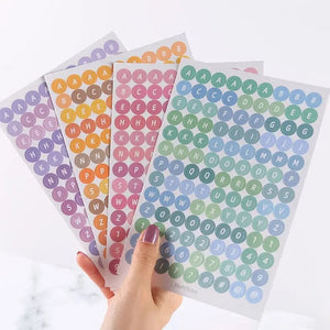 Planet Gates 4sheets 4 Sheets Kawaii Alphabet Letter Sticker Korean Stationery DIY Scrapbooking Planner Notebook Journal Decoration Office Supplies
