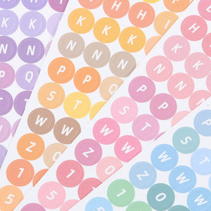 Planet Gates 4sheets 4 Sheets Kawaii Alphabet Letter Sticker Korean Stationery DIY Scrapbooking Planner Notebook Journal Decoration Office Supplies