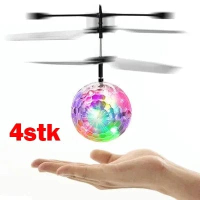 Planet Gates 4stk LED Flying Ball Infrared Induction Aircraft Gesture Control Toys Luminous Flight Balls Electronic Colorful Light Mini Helicopter