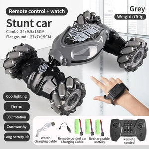 Planet Gates 4WD 1:16 Stunt RC Car with LED Light GestureInfrared Induction Twist Climbing Radio Controlled Car Childrens Day Toy for Boy