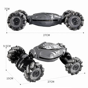 Planet Gates 4WD 1:16 Stunt RC Car with LED Light GestureInfrared Induction Twist Climbing Radio Controlled Car Childrens Day Toy for Boy