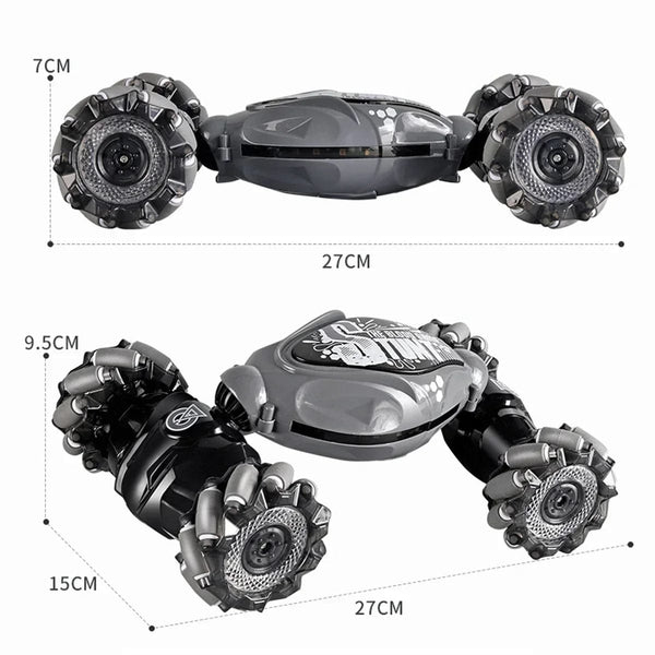 Planet Gates 4WD 1:16 Stunt RC Car with LED Light GestureInfrared Induction Twist Climbing Radio Controlled Car Childrens Day Toy for Boy