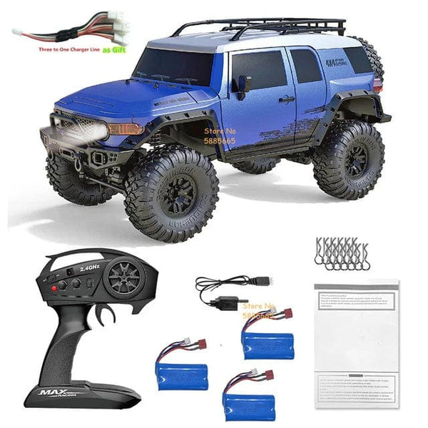Planet Gates 4WD 45 Degree Climbing RC Off-road Crawler 2.4G 4WD 1/10 Professional Large RC Truck Independent Suspension RC Racing Drift Car