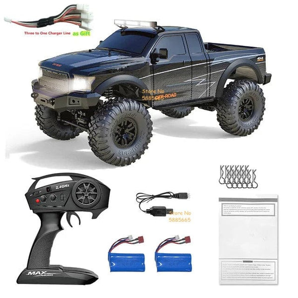 Planet Gates 4WD 45 Degree Climbing RC Off-road Crawler 2.4G 4WD 1/10 Professional Large RC Truck Independent Suspension RC Racing Drift Car