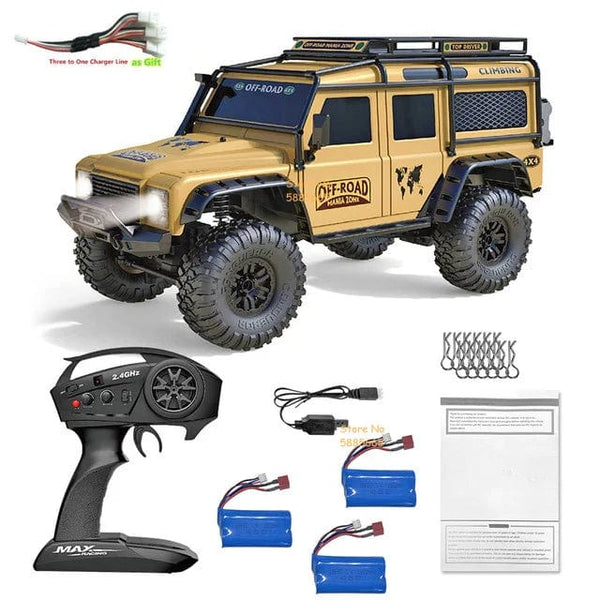 Planet Gates 4WD 45 Degree Climbing RC Off-road Crawler 2.4G 4WD 1/10 Professional Large RC Truck Independent Suspension RC Racing Drift Car