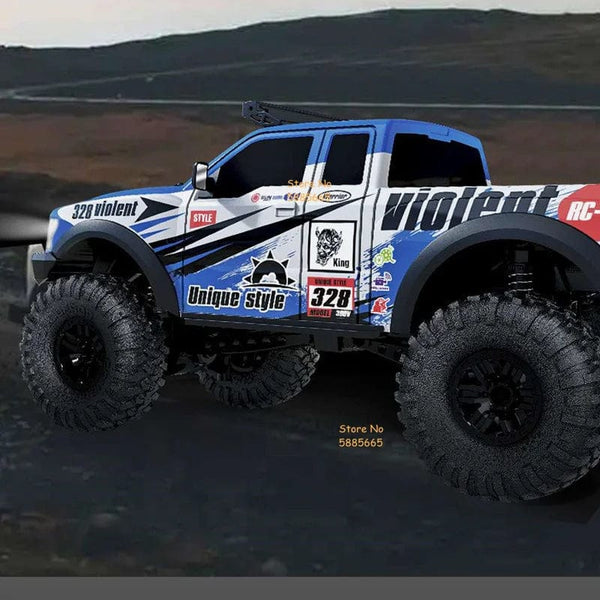 Planet Gates 4WD 45 Degree Climbing RC Off-road Crawler 2.4G 4WD 1/10 Professional Large RC Truck Independent Suspension RC Racing Drift Car