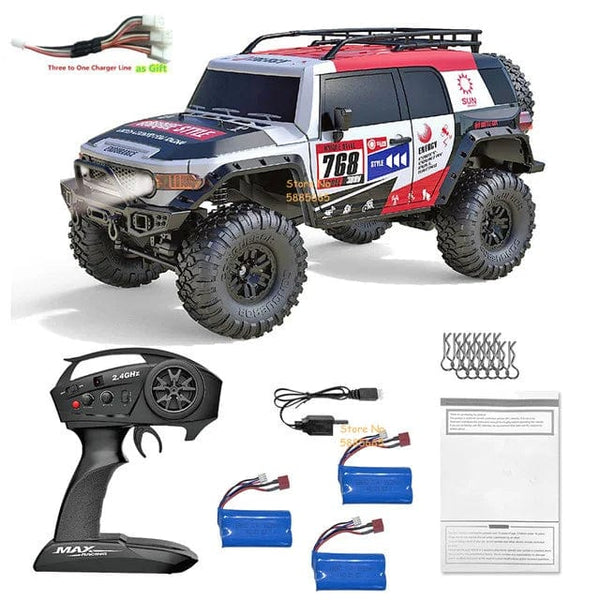 Planet Gates 4WD 45 Degree Climbing RC Off-road Crawler 2.4G 4WD 1/10 Professional Large RC Truck Independent Suspension RC Racing Drift Car