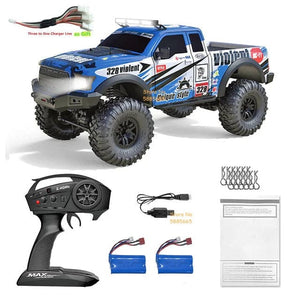 Planet Gates 4WD 45 Degree Climbing RC Off-road Crawler 2.4G 4WD 1/10 Professional Large RC Truck Independent Suspension RC Racing Drift Car