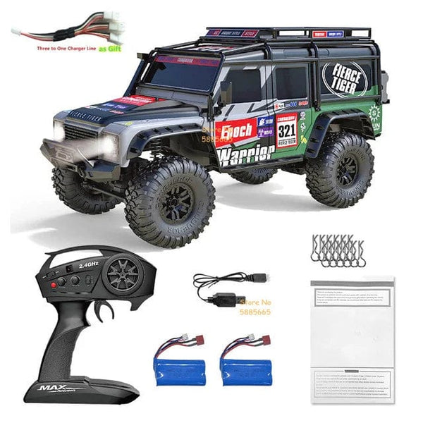 Planet Gates 4WD 45 Degree Climbing RC Off-road Crawler 2.4G 4WD 1/10 Professional Large RC Truck Independent Suspension RC Racing Drift Car