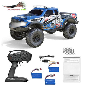 Planet Gates 4WD 45 Degree Climbing RC Off-road Crawler 2.4G 4WD 1/10 Professional Large RC Truck Independent Suspension RC Racing Drift Car
