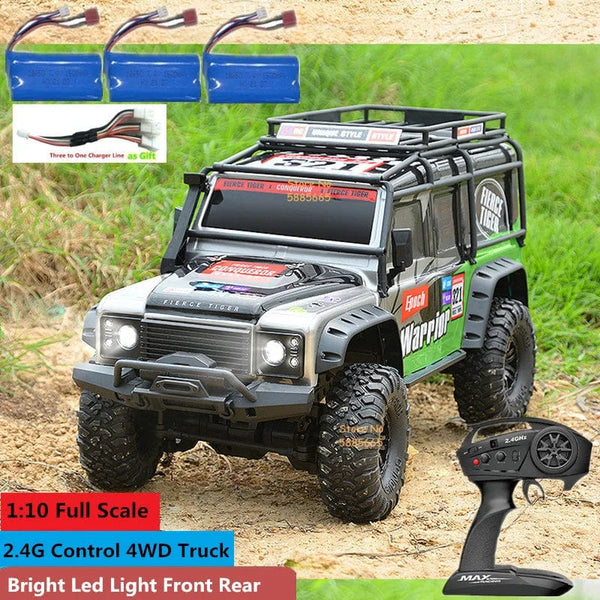 Planet Gates 4WD 45 Degree Climbing RC Off-road Crawler 2.4G 4WD 1/10 Professional Large RC Truck Independent Suspension RC Racing Drift Car