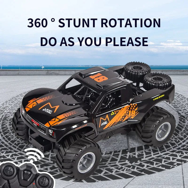 Planet Gates 4WD RC Car Amphibious Off-Road Vehicle 2.4G Remote Control Water Land Waterproof Crawler Stunt Climbing Truck Toys for Children