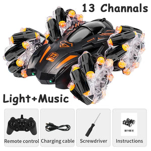 Planet Gates 4WD RC Car Drift Stunt Car 360 Degree Rotating Remote Control Gift Drift Car Off-road Car Racing Machine Model Vehicle Gift Kid