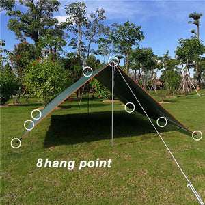 Planet Gates 4x4m 4x3m 3x3m Awning Waterproof Tarp Tent Shade Ultralight Garden Canopy Sunshade Outdoor Camping Tourist Beach Sun Shelter