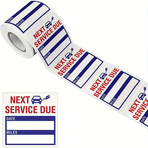 Planet Gates 5.08cm*5.08cm 150pcs Of Transparent Oil Change/maintenance Reminder Stickers 5.08 cm x 5.08cm High-quality Oil Change Stickers (Maintenance Deadline (blue))