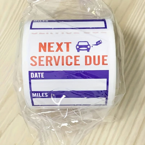 Planet Gates 5.08cm*5.08cm 150pcs Of Transparent Oil Change/maintenance Reminder Stickers 5.08 cm x 5.08cm High-quality Oil Change Stickers (Maintenance Deadline (blue))