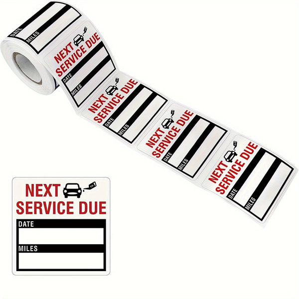 Planet Gates 5.08cm*5.08cm 150pcs Of Transparent Oil Change/maintenance Reminder Stickers 5.08 cm x 5.08cm High-quality Oil Change Stickers (Maintenance Deadline (blue))