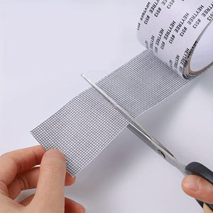 Planet Gates 5.0cm*200.0cm 1 Roll, Window Screen Repair Tape, Self-adhesive Mesh Tape For Covering Window Door Tears Holes Screen Patch Repair Kit