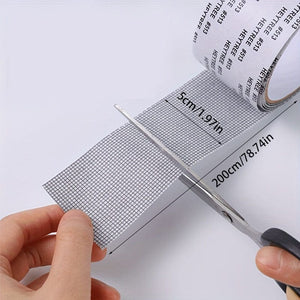 Planet Gates 5.0cm*200.0cm 1Roll Window Screen Repair Tape, Self-Adhesive Screen Patch Tape - Quickly And Easily Repair Tears And Holes In Your Window Screen - Includes Mesh Patch Kit, Home Accessories