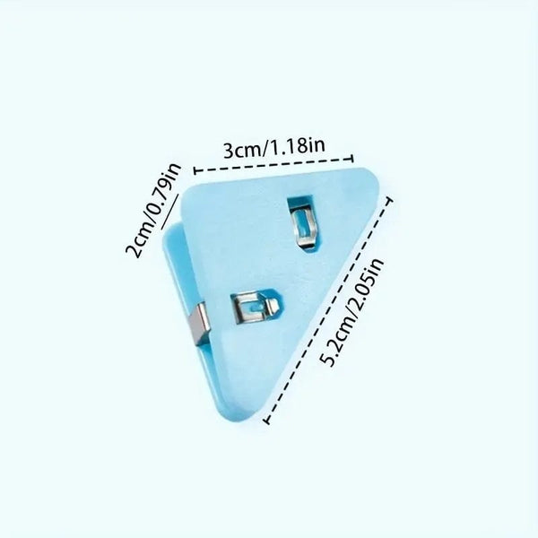 Planet Gates 5/10/50pcs Creative Triangle Clip Bill Clip Book Paper Corner Clip Binder Clip For Desk Storage Shelf Office Desktop Organizer