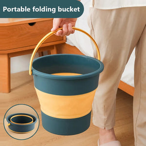 Planet Gates 5/10L Portable Foldable Bucket Basin Tourism Outdoor Fishing Camping Bucket Household Cleaning Car Washing Space Saving Bucket