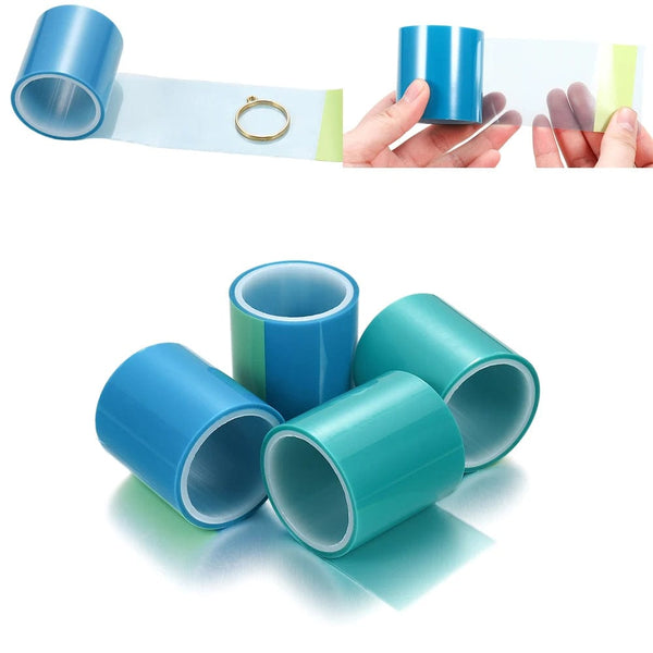 Planet Gates 5-10m/roll Traceless Tape Seamless Paper Tape For DIY Hollow Open Metal Frame Bezel Setting UV Epoxy Resin Molds Jewelry Making