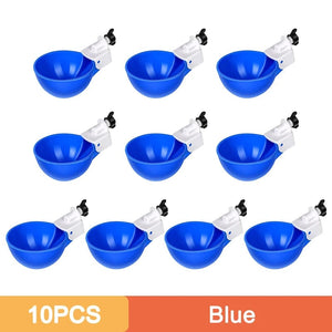 Planet Gates 5/10PCS Automatic Chicken Water Feeder Drinking Cups Poultry Kit for Chicks Duck Goose Turkey Quail Feeding & Watering Supplie