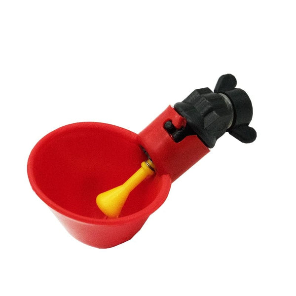 Planet Gates 5/10Pcs Chicken Quail Hanging Water Cups Nipple Drinking Bowl Birds Water Bowl Drinker Cups for Backyard Automatic Poultry