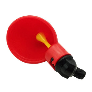 Planet Gates 5/10Pcs Chicken Quail Hanging Water Cups Nipple Drinking Bowl Birds Water Bowl Drinker Cups for Backyard Automatic Poultry