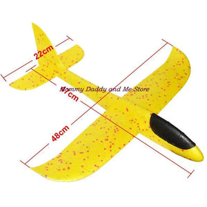Planet Gates 5-10pcs/lot Foam Material Hand Throw Plane Outdoor Launch Glider Children's Gift Model Toy 48 Cm Fun Children's Helicopter Toys