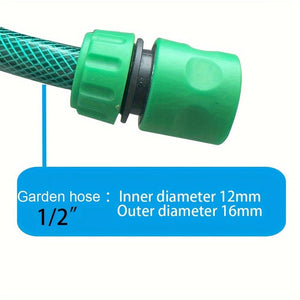 Planet Gates 5/10pcs, Quick Connectors For Garden Hose Soaker Hose And Faucet. 1/2" Water Flow Connector, 1/2" Shut-off Connector, 1/2" To 3/4" Faucet Connector, 3/4 GHT Quick Connectors. Work For Spray Nozzole, Water Gun.