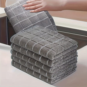 Planet Gates 5/10pcs, Scouring Pad, Square Dish Cloths, Simple Style Dish Towel, Cleaning Cloth For Sink Or Kitchen Stove, Antibacterial Washable Cleaning Brush, Kitchen Stuff, Kitchen Cleaning Gadget