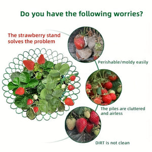 Planet Gates 5/10pcs, Strawberry Bracket Planting Rack Strawberry Holder Potted Strawberry Bracket Anti-corrosion Fruit Support Rack