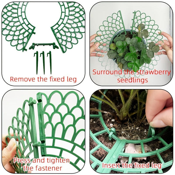 Planet Gates 5/10pcs, Strawberry Bracket Planting Rack Strawberry Holder Potted Strawberry Bracket Anti-corrosion Fruit Support Rack