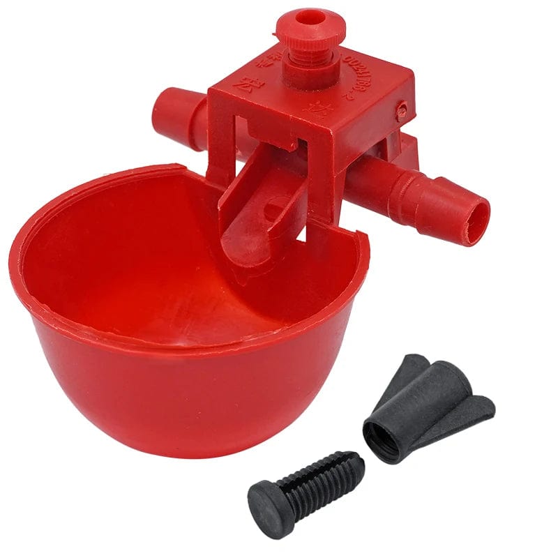 Planet Gates 5/10sets Chicken Water Bowl Hens Quail Birds Drinking Bowls Water for Chicken Coop Chick Nipple Drinkers Poultry Farm Animal