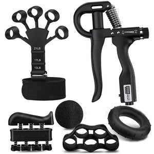 Planet Gates 5-120kg Adjustable Heavy Hand Grip Strengthener Finger Expander Arm Wrist Forearm Trainers Fitness Gripper Exercise For Patient