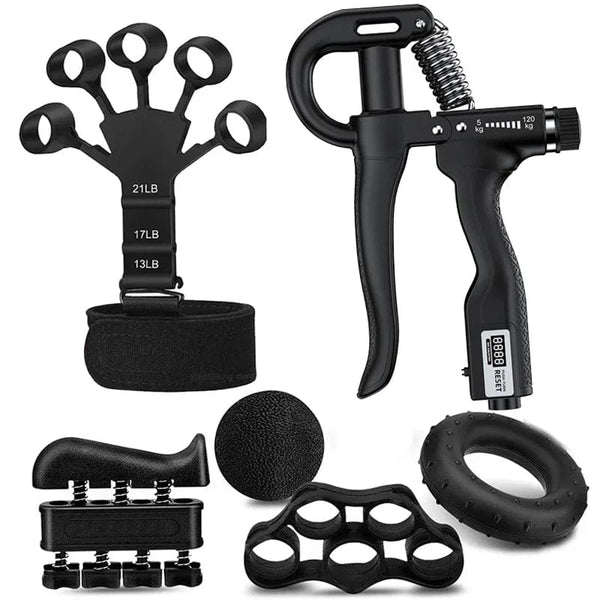 Planet Gates 5-120kg Adjustable Heavy Hand Grip Strengthener Finger Expander Arm Wrist Forearm Trainers Fitness Gripper Exercise For Patient