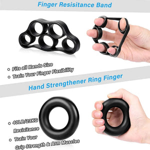 Planet Gates 5-120kg Adjustable Heavy Hand Grip Strengthener Finger Expander Arm Wrist Forearm Trainers Fitness Gripper Exercise For Patient