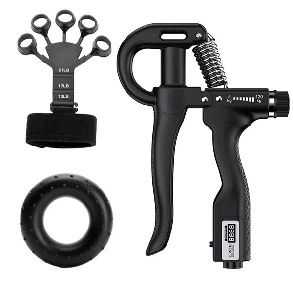 Planet Gates 5-120kg Adjustable Heavy Hand Grip Strengthener Finger Expander Arm Wrist Forearm Trainers Fitness Gripper Exercise For Patient