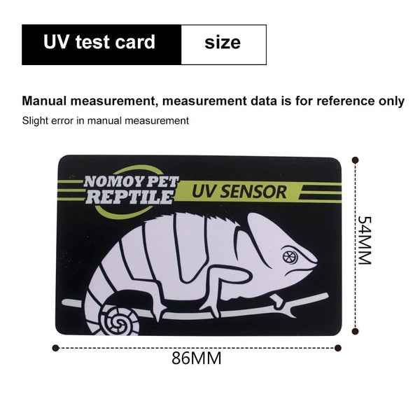Planet Gates 5-1PCS UVB Tester Reptile UVA UVB Fluorescent Lamp Tester Card Reptile Lamp UV Sensor 10 Seconds Quick Test Meter Pet Supplies