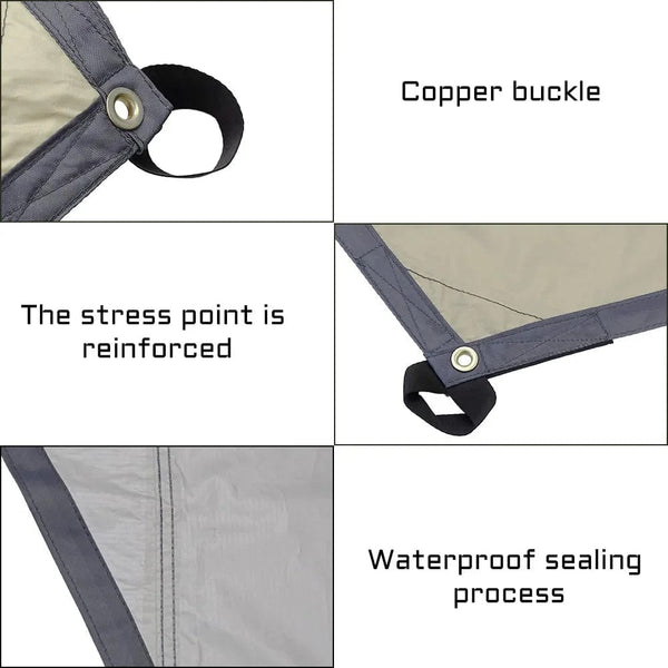 Planet Gates 5.1x5.1m Large Camping Tarp Waterproof Octagon Butterfly Outdoor Sun Shelter Awning Tent Shade Sunshade Beach Tourist Canopy