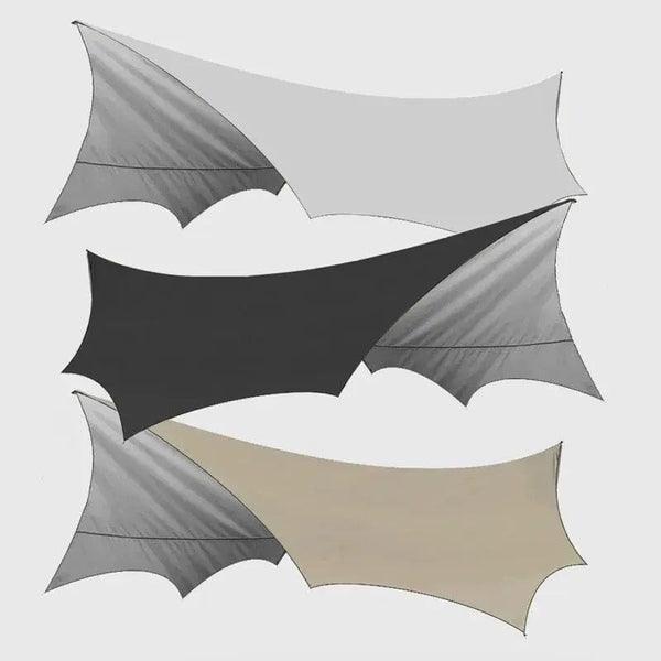 Planet Gates 5.1x5.1m Large Camping Tarp Waterproof Octagon Butterfly Outdoor Sun Shelter Awning Tent Shade Sunshade Beach Tourist Canopy