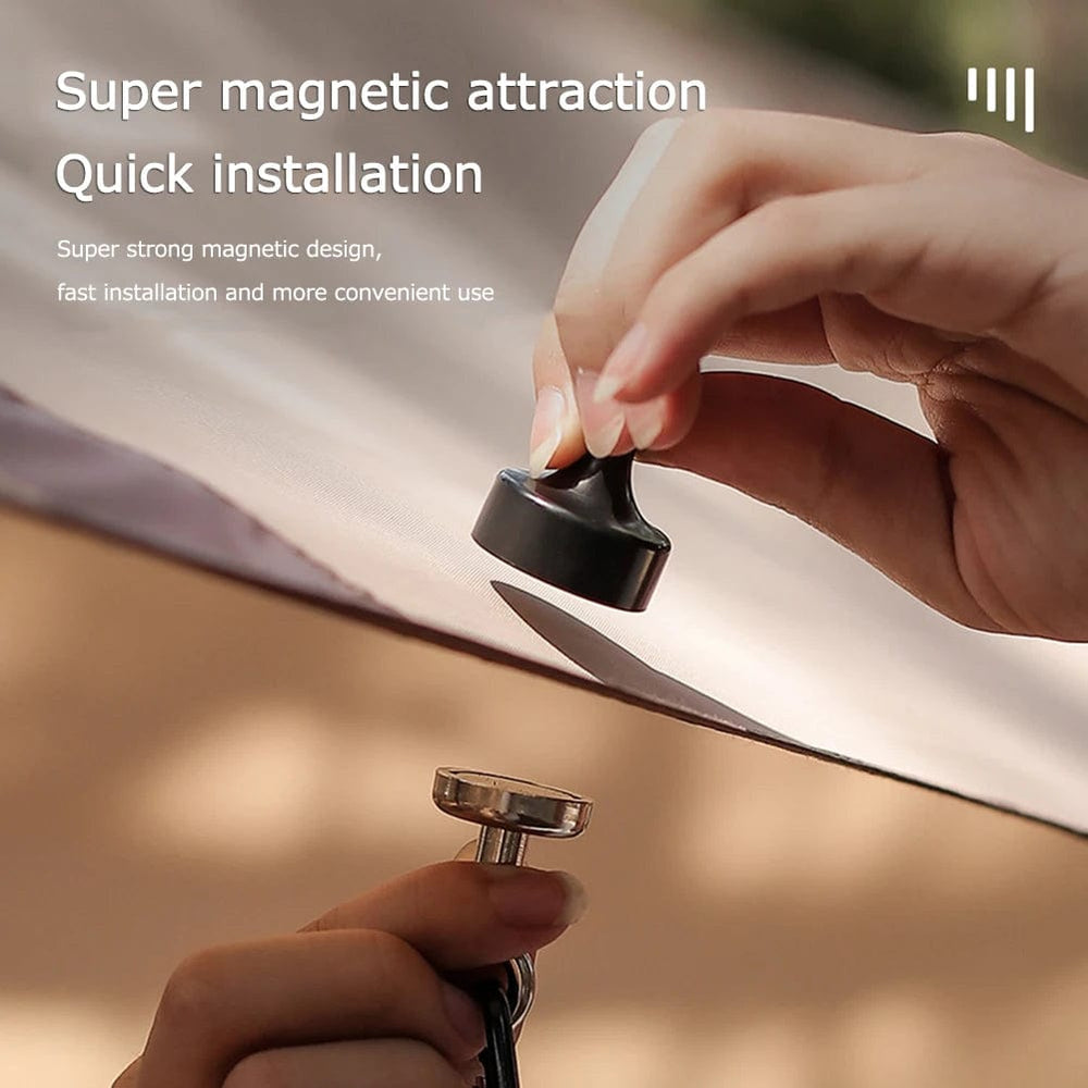 Planet Gates 5-20PCS Strong Magnetic Hooks Multipurpose Outdoor Tent Camping Light Hook Magnet Bearing Hanger D Type Mountaineering Buckle