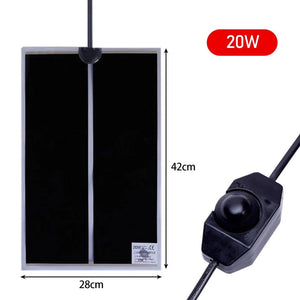 Planet Gates 5-35W Terrarium Reptiles Heat Mat Climbing Pet Heating Warm Pads Adjustable Temperature Controller Mats Reptiles Supplies EU