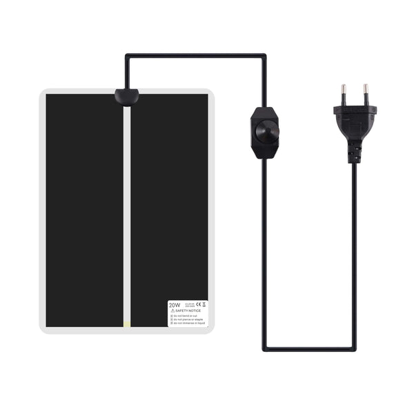 Planet Gates 5-45W Reptiles Heat Mat Terrarium Climbing Pet Heating Warm Pads Adjustable Temperature Controller Mats Reptiles Supplies