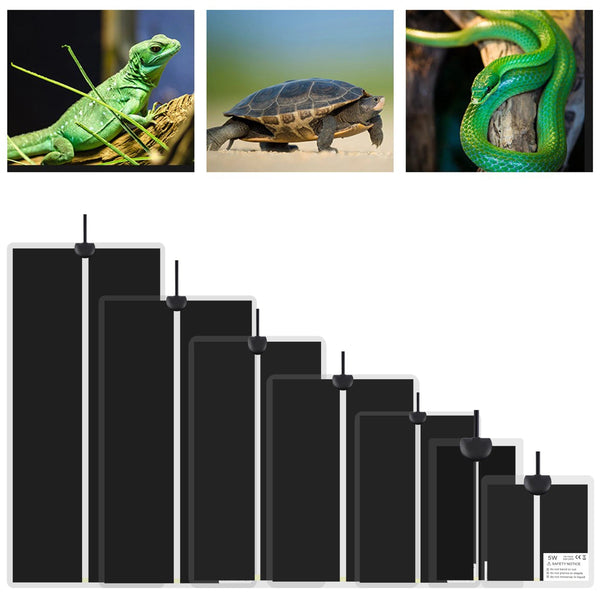 Planet Gates 5-45W Reptiles Heat Mat Terrarium Climbing Pet Heating Warm Pads Adjustable Temperature Controller Mats Reptiles Supplies