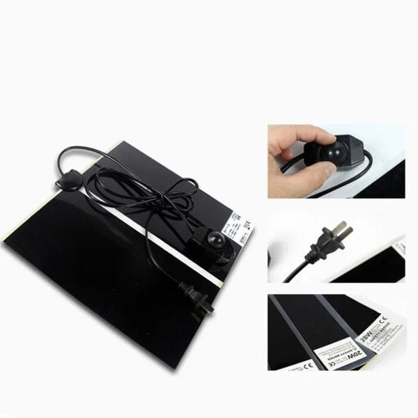Planet Gates 5-45W Terrarium Reptiles Heat Mat Climbing Pet Heating Warm Pads Adjustable Temperature Controller Mats Reptiles Supplies