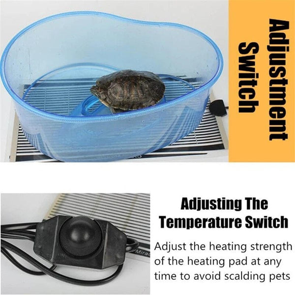 Planet Gates 5-45W Terrarium Reptiles Heat Mat Climbing Pet Heating Warm Pads Adjustable Temperature Controller Mats Reptiles Supplies