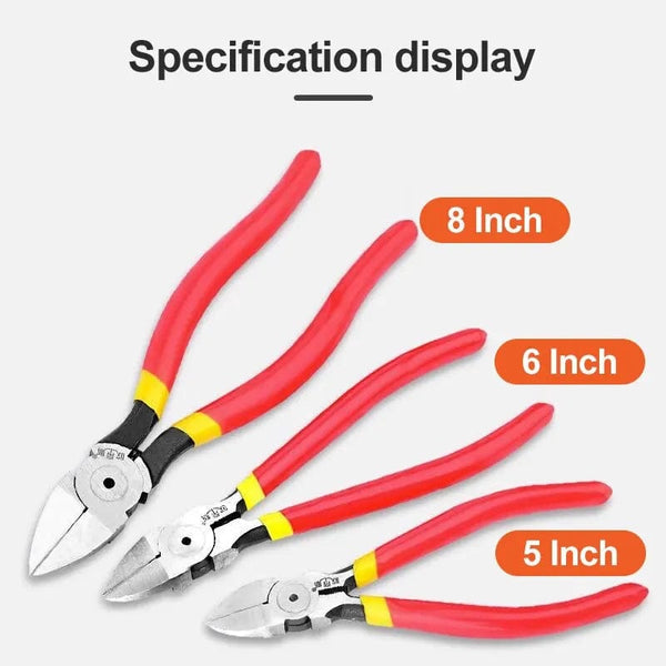 Planet Gates 5/6/8inch Diagonal Pliers Multi Functional Electrical Wire Cable Cutters Cutting Side Snips Flush Nipper Hand Tools